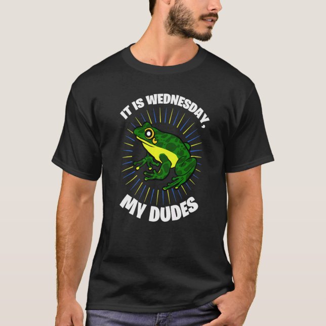 Its Wednesday My Dudes Frog Costume Frogs Frog Bir T-Shirt (Front)