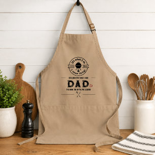 It's What I Do I Smoke Meat Funny Dad BBQ Heart Standard Apron