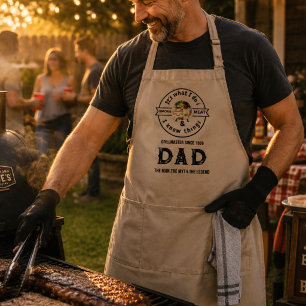 It's What I Do I Smoke Meat Funny Dad Photo Standard Apron