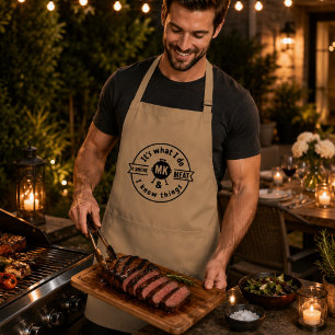 It's What I Do I Smoke Meat & I Know Things Funny Standard Apron