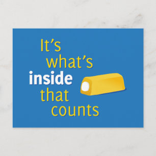 It's What's Inside That Counts Postcard