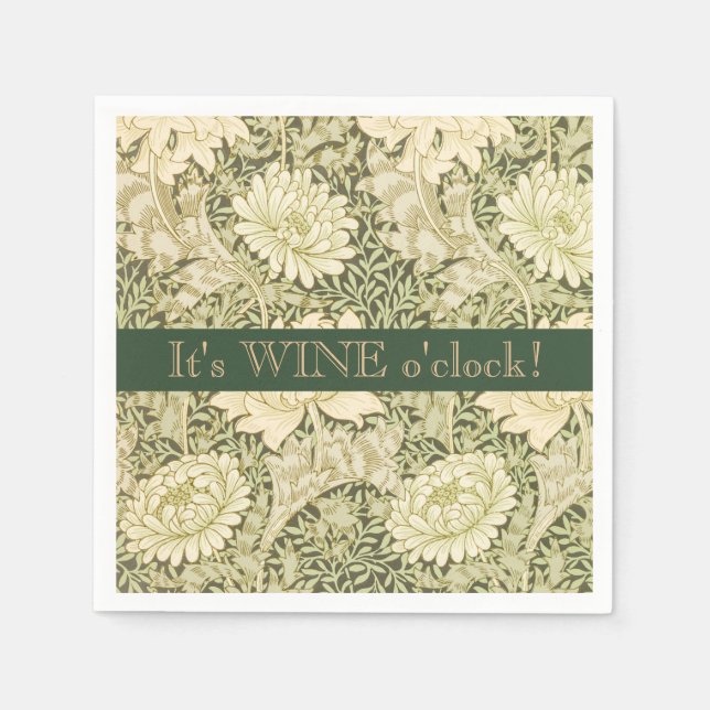 It's Wine O'clock Cocktail Napkin (Front)