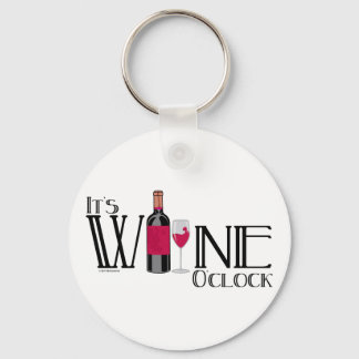 It's Wine O'clock Key Ring