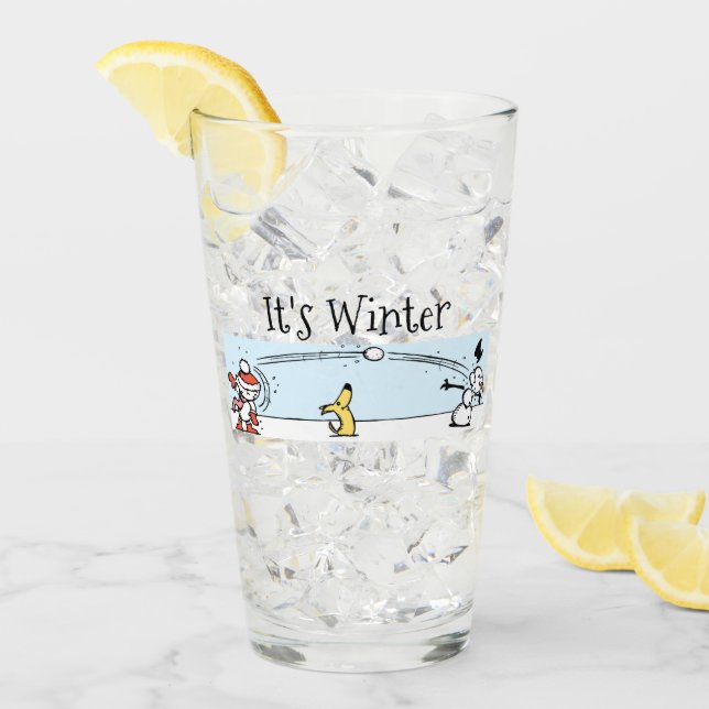 It's Winter Glass Cup (Front Ice)
