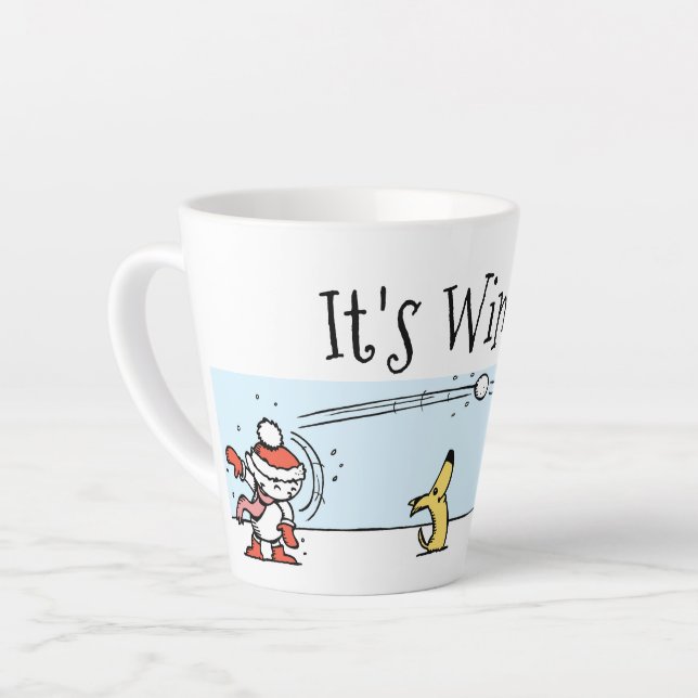 It's Winter  Latte Mug (Left Angle)