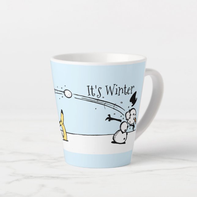 It's Winter Latte Mug (Right Angle)