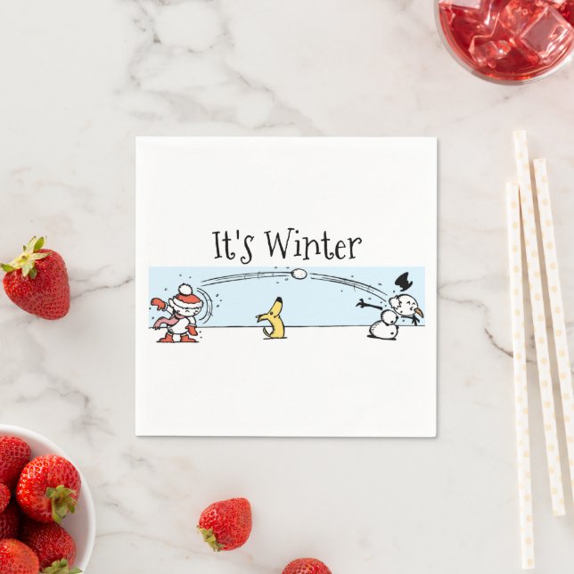 It's Winter  Napkin (Insitu)