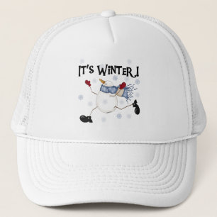 It's  Winter Snowman Holidays Trucker Hat