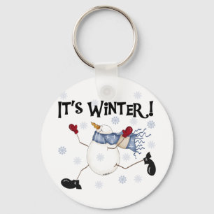 It's  Winter Snowman Tshirts and Gifts Key Ring