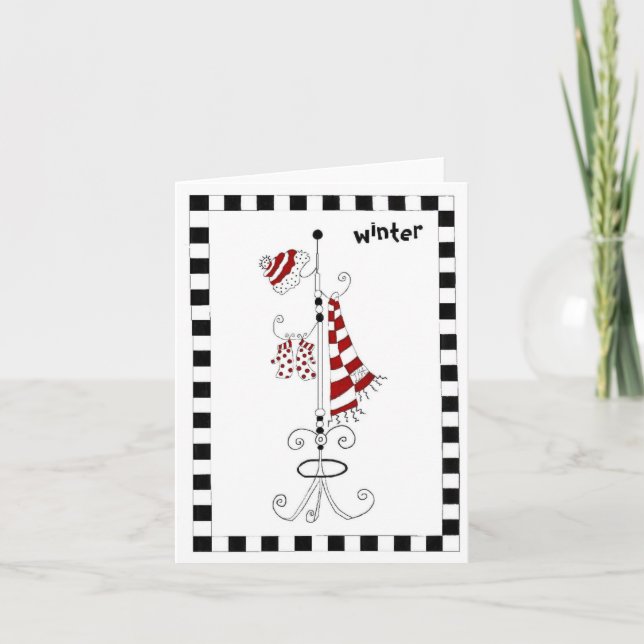 It's Winter Thank You Card (Front)