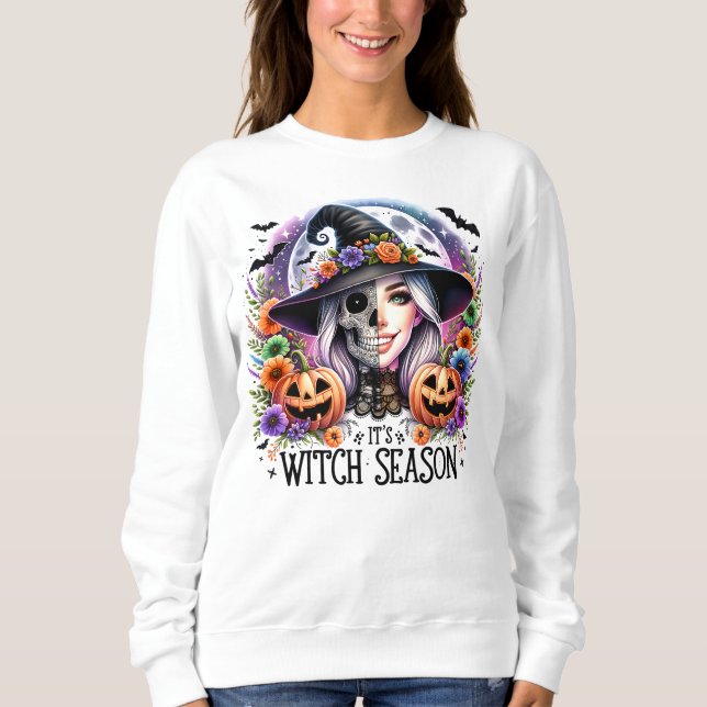 It's Witch Season Halloween Sweatshirt (Front)