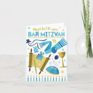It's Your Bar Mitzvah! Folded Card