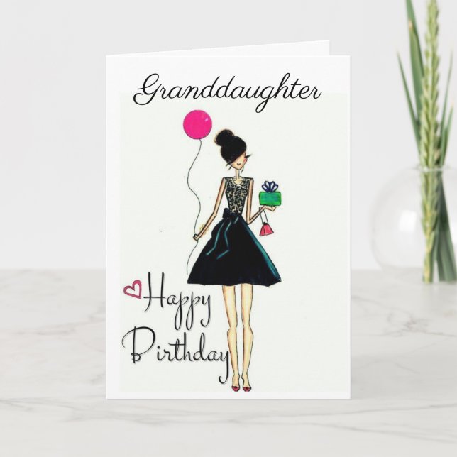**IT'S YOUR BIRTHDAY!!!!** **GRANDDAUGHTER** CARD (Front)