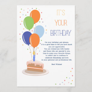 It's Your Birthday Greeting Card