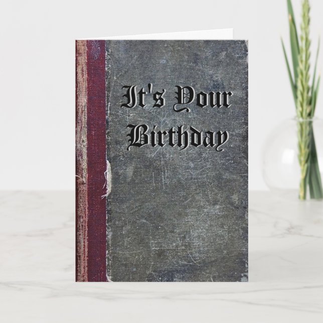 It's Your Birthday Olde Booke Design Card (Front)
