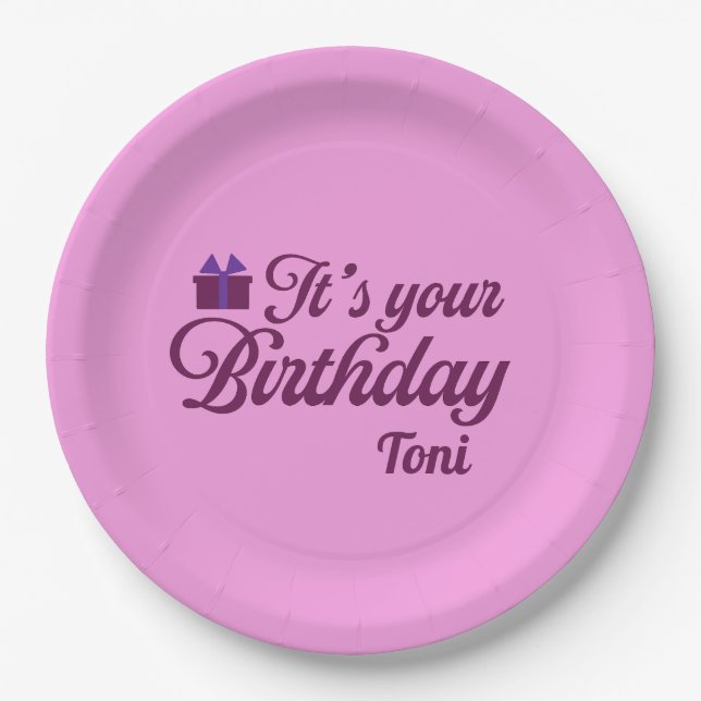 It's Your Birthday Paper Plates (Front)