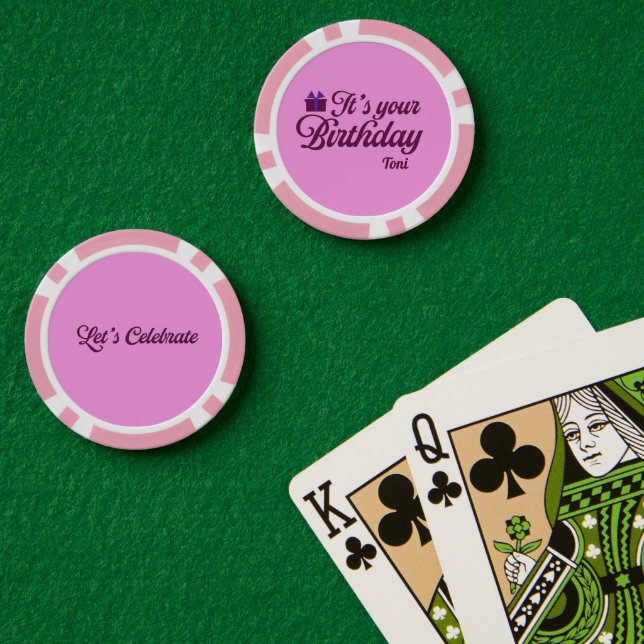 It's Your Birthday Poker Chips (Poker Table (Double))