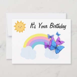 It's your birthday postcard