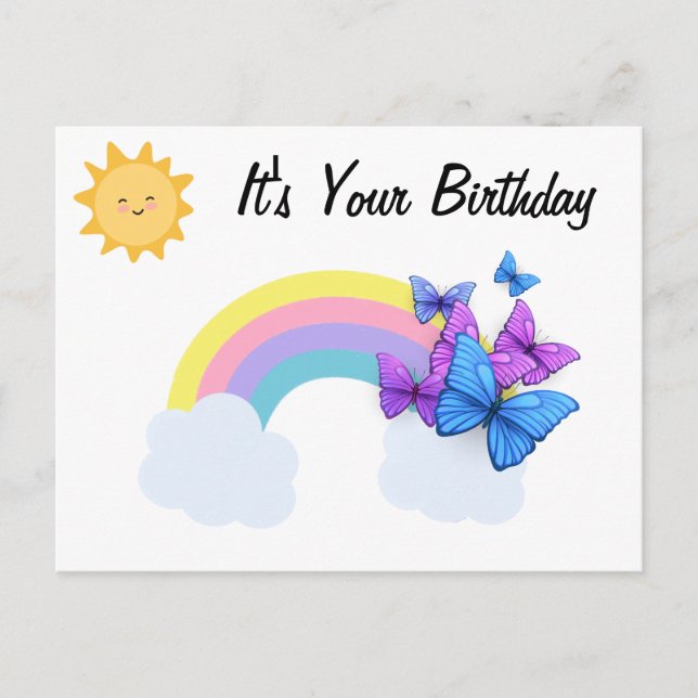 It's your birthday postcard (Front)