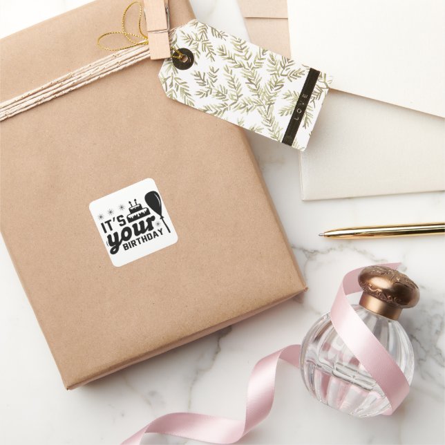 It's Your Birthday Sticker (Gifting)