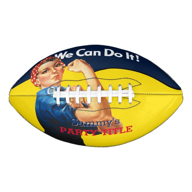 It's Your Custom Rosie Party Personalise This Football (Front)