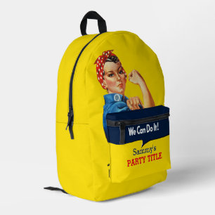 It's Your Custom Rosie Party Personalise This Printed Backpack