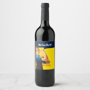It's Your Custom Rosie Party Personalise This Wine Label
