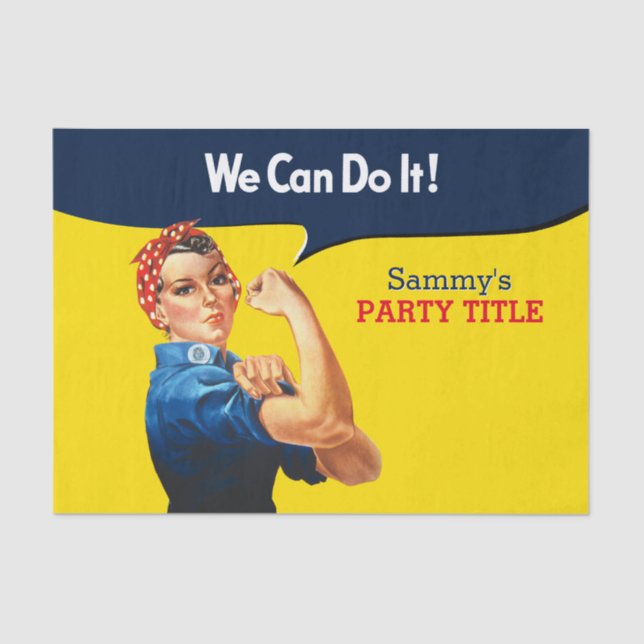 It's Your Custom Rosie Party Personalize This Tissue Paper (Front)