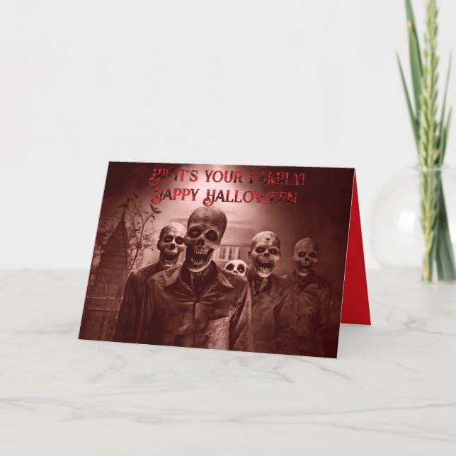 Its Your Family Halloween Card (Front)