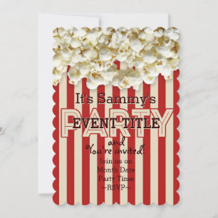 It's Your Party Invitation 12 lines 2 sided custom