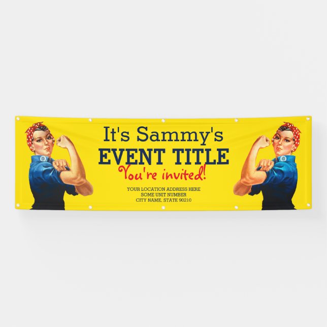 It's Your Personalised Rosie Celebration Supply Banner (Horizontal)