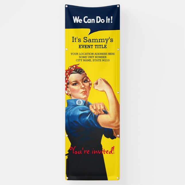 It's Your Personalised Rosie Celebration Vertical Banner (Vertical)