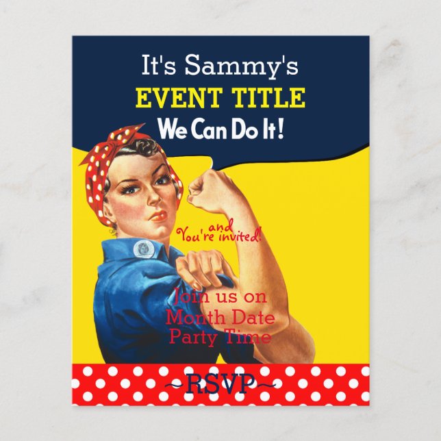 It's Your Personalised Rosie Party Supply (Front)