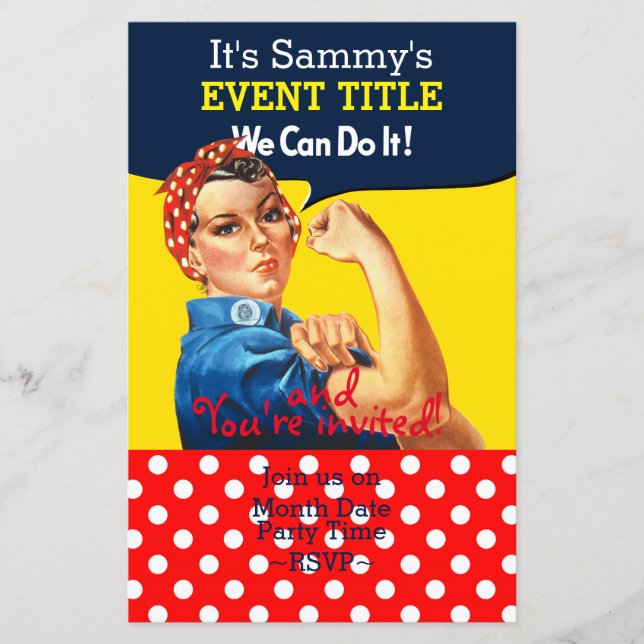 It's Your Personalised Rosie Party Supply (Front)