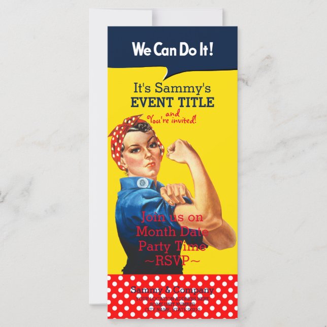 It's Your Personalised Rosie Party Supply (Front)