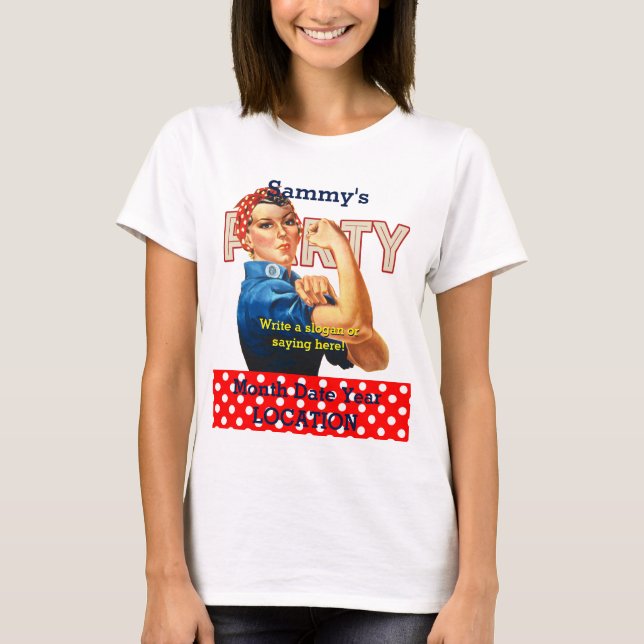 It's Your Rosie Party Tee Personalise it (Front)