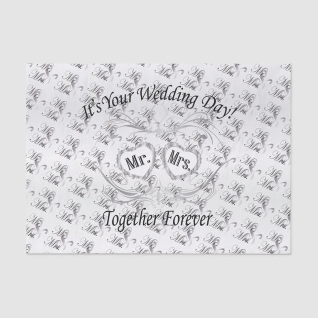 It's Your Wedding Day Tissue Paper (Front)