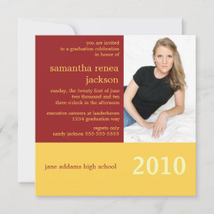 It's Your Year Graduation Invitation (Burgundy)