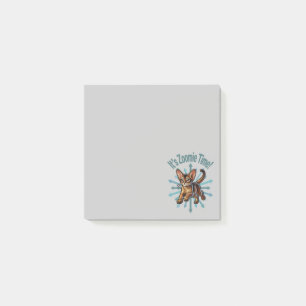 It's Zoomie Time Abyssinian Cat Post-it Notes