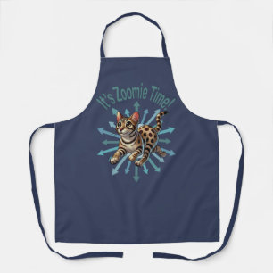 It's Zoomie Time Bengal Cat Apron