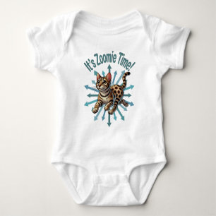 It's Zoomie Time Bengal Cat Baby Bodysuit