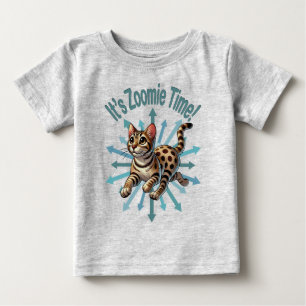 It's Zoomie Time Bengal Cat Baby T-Shirt