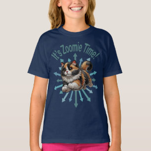 It's Zoomie Time Calico Cat T-Shirt