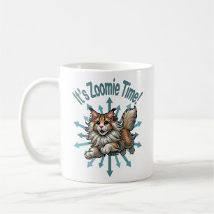 It's Zoomie Time Maine Coon Cat Coffee Mug