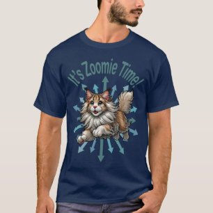 It's Zoomie Time Maine Coon Cat T-Shirt