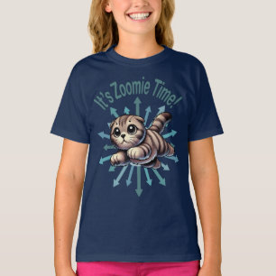 It's Zoomie Time Scottish Fold Cat T-Shirt