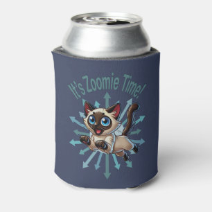 It's Zoomie Time Siamese Cat Can Cooler