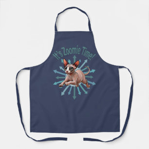 It's Zoomie Time Sphynx Cat Apron