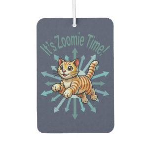 It's Zoomie Time Tiger Cat Car Air Freshener
