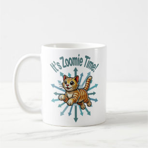 It's Zoomie Time Tiger Cat Coffee Mug